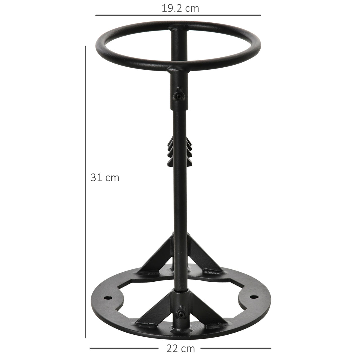 easycomfort easycomfort spaccalegna manuale a cuneo in acciaio 22x31cm nero