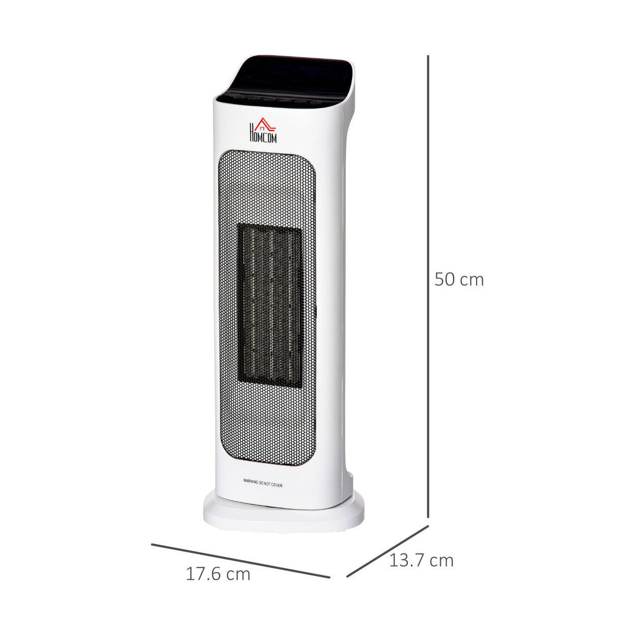 easycomfort easycomfort stufetta elettrica oscillante con telecomando temperatura regolabile e timer bianco
