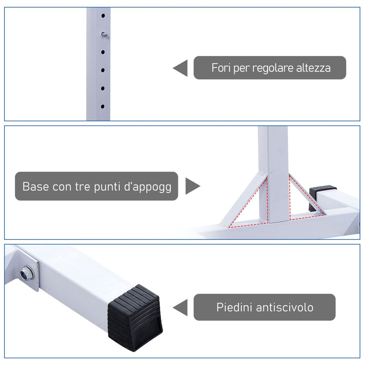 easycomfort easycomfort supporto bilanciere porta manubri per pesistica max 200kg ean 8054111843874