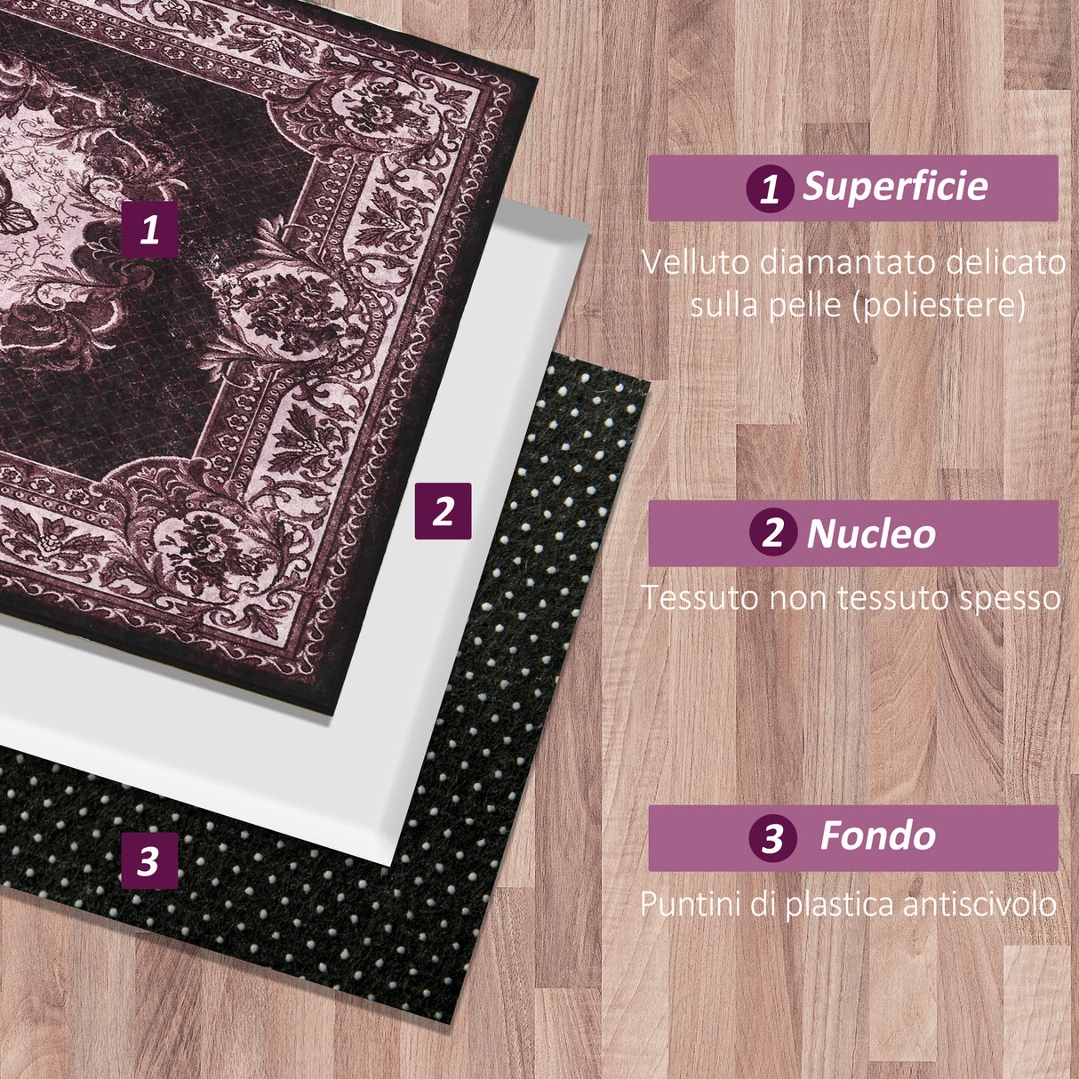 easycomfort easycomfort tappeto moderno persiano in poliestere per interni 200x140cm rosso ocra