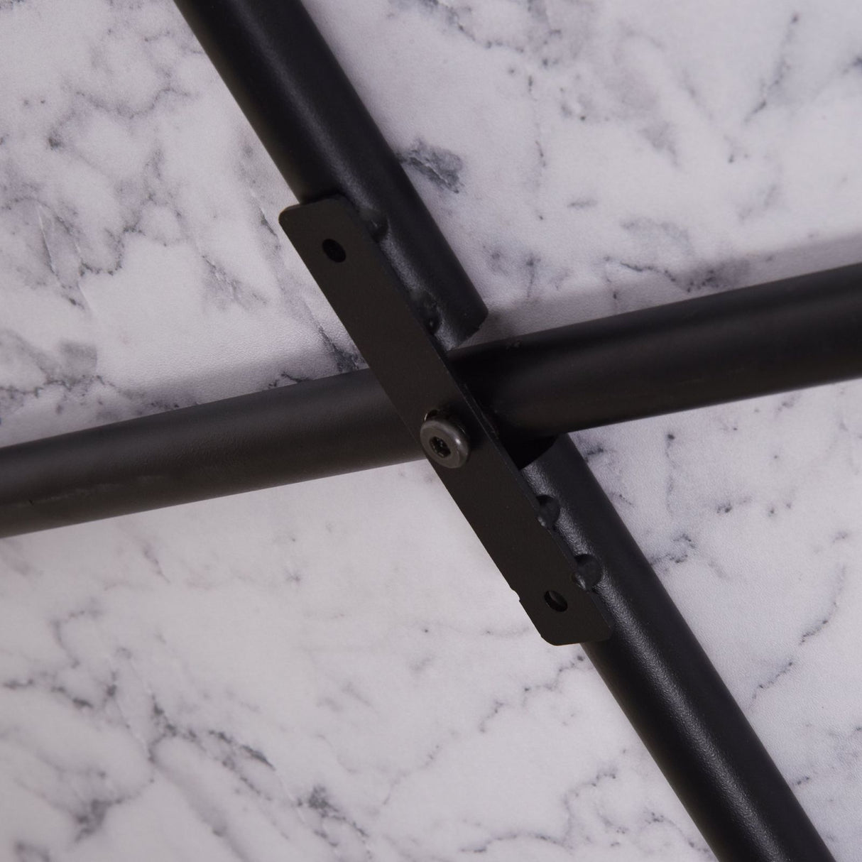 easycomfort easycomfort tavolino da caffe rotondo con 2 piani dappoggio in legno mdf effetto marmo ean 8054144130491