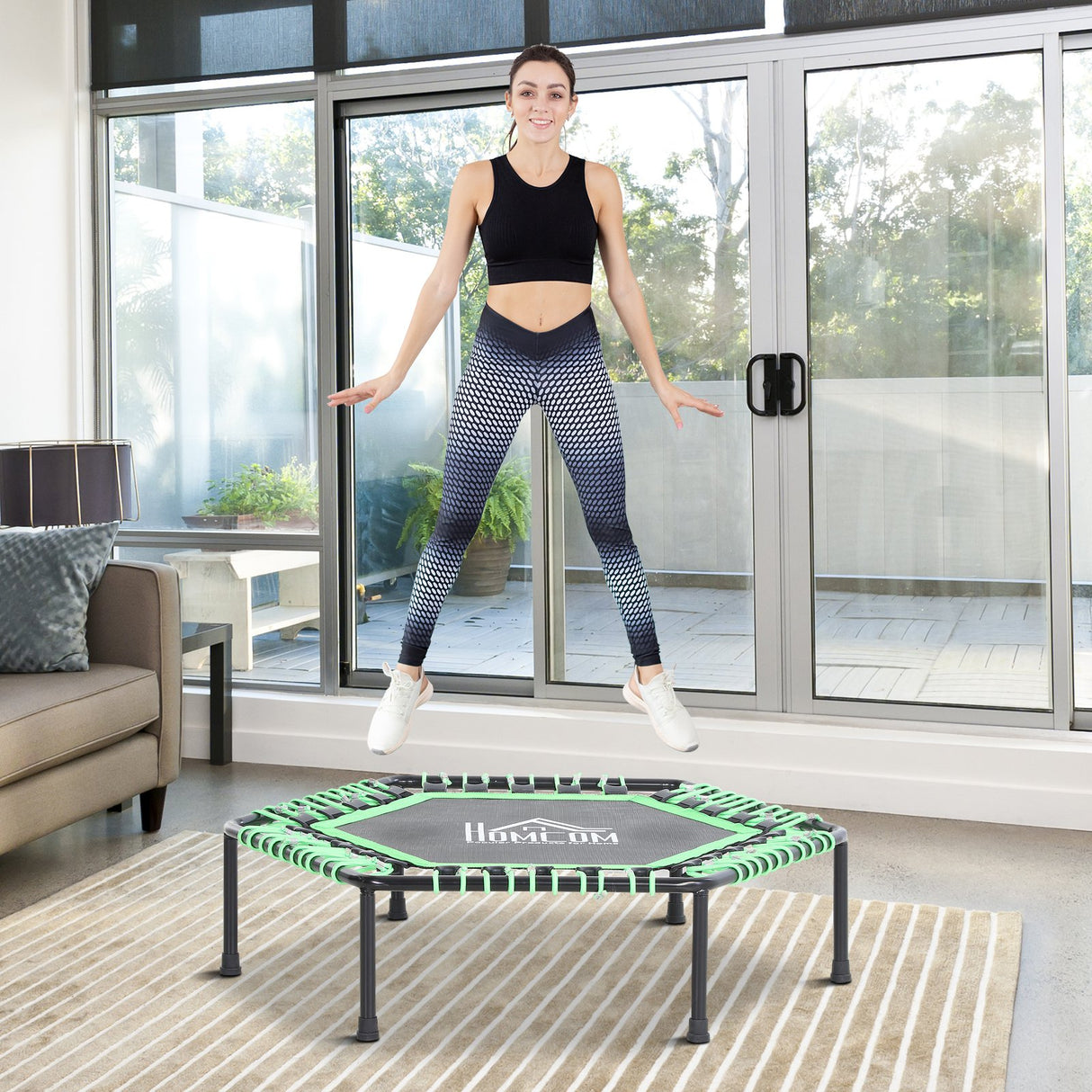 easycomfort easycomfort trampolino elastico jumping 101cm per adulti e bambini per casa e palestra ean 8054111846226