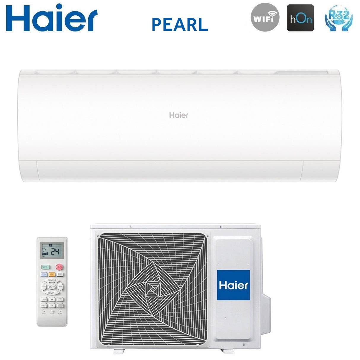 haier climatizzatore condizionatore haier inverter serie pearl 18000 btu as50pdahra r 32 wi fi integrato aa