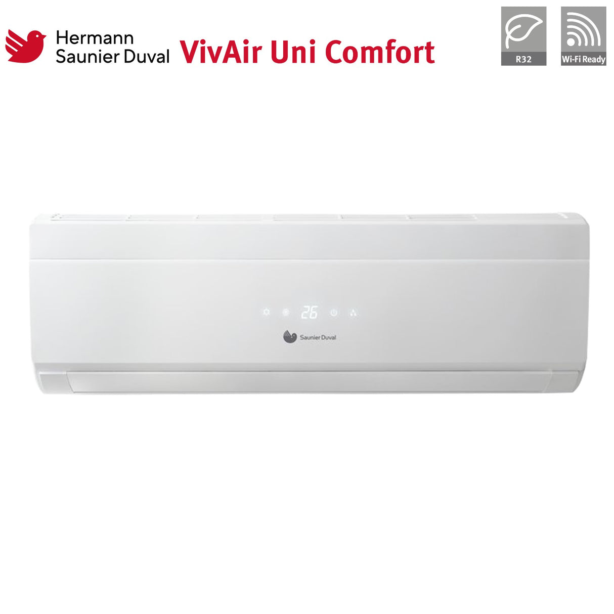 hermann saunier duval climatizzatore condizionatore hermann saunier duval dual split inverter serie uni comfort 712 con sdh19 040mc2no r 32 700012000