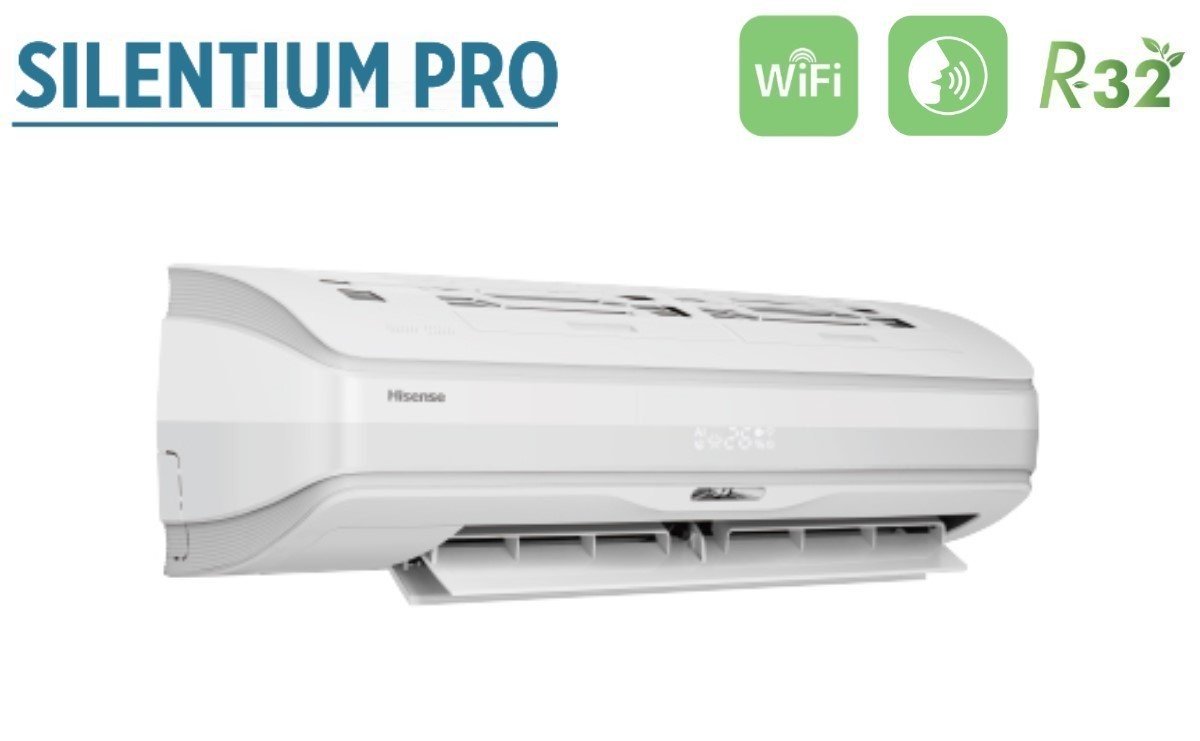 hisense climatizzatore condizionatore hisense inverter serie silentium pro 12000 btu qd35xu00g r 32 wi fi integrato novita ean 8059657002174