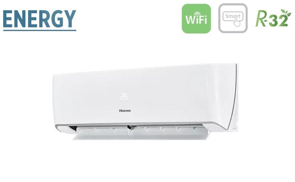 hisense climatizzatore condizionatore hisense quadri split inverter serie energy 991212 con 4amw105u4raa r 32 wi fi integrato 900090001200012000