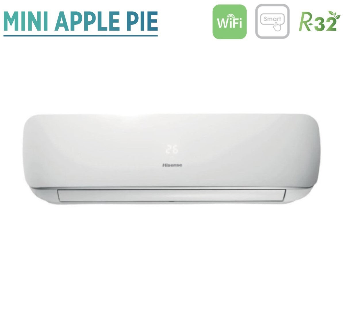 hisense offerta climatizzatore condizionatore hisense inverter serie mini apple pie 12000 btu tg35ve00g cf35mr04w r 32 wi fi integrato classe aa