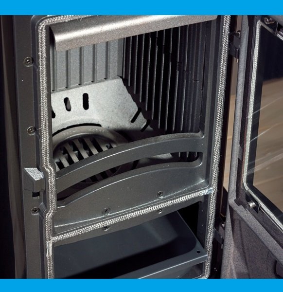 la nordica stufa a legna in acciaio e ghisa fuoco continuo la nordica extraflame mod super junior 5 kw nero