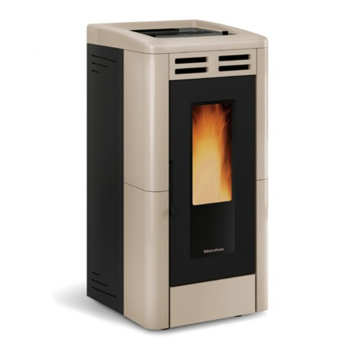 la nordica stufa a pellet in maiolica la nordica extraflame modello anastasia plus 12 kw disponibile in vari colori bianca