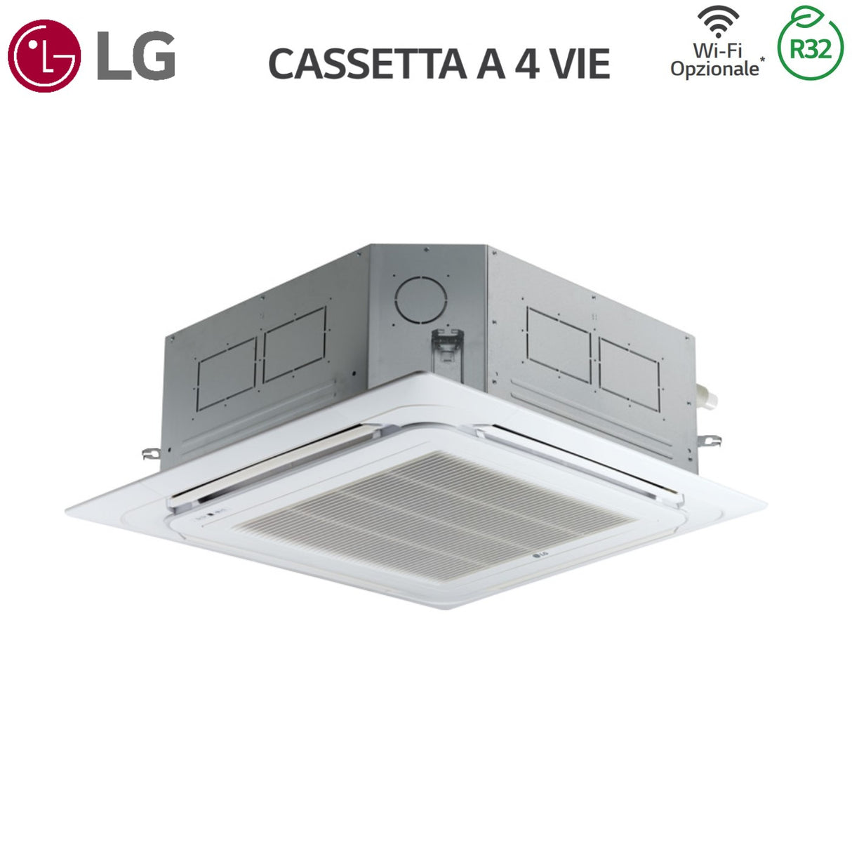 lg climatizzatore condizionatore lg trial split inverter a cassetta 121212 con mu3r21 r 32 wi fi optional 120001200012000 con griglia inclusa