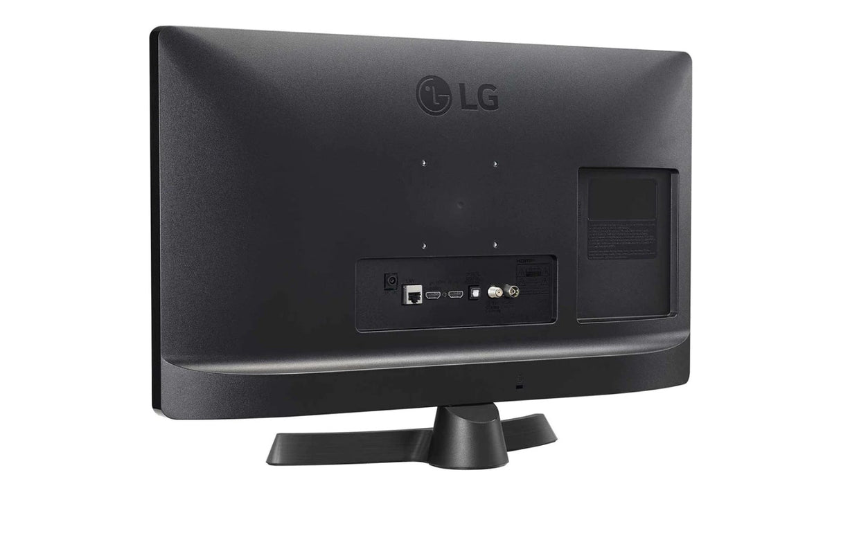lg lg monitor smart tv 24 led 1366x768 hd 2 hdmi 1 usb audio bluetooth 2x5w wi fi dvb t2cs2 24tq510s pz grigio ferro e nero