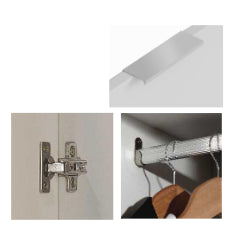 no brand armadio 2 ante cm 81x52x180h bianco 95015