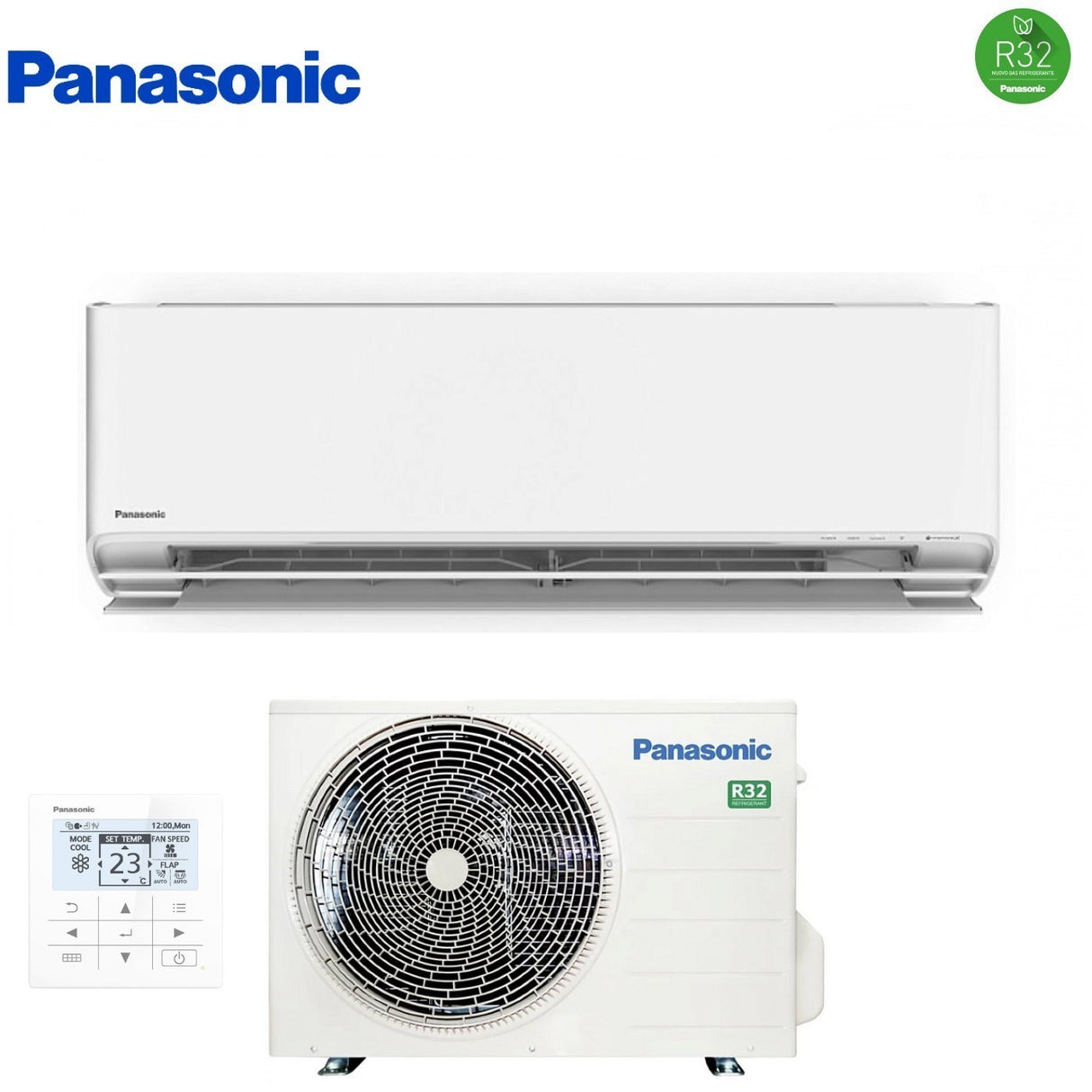 panasonic climatizzatore condizionatore panasonic inverter serie cs 12000 btu cs z35ykea r 32 wi fi integrato classe aa con comando a filo incluso