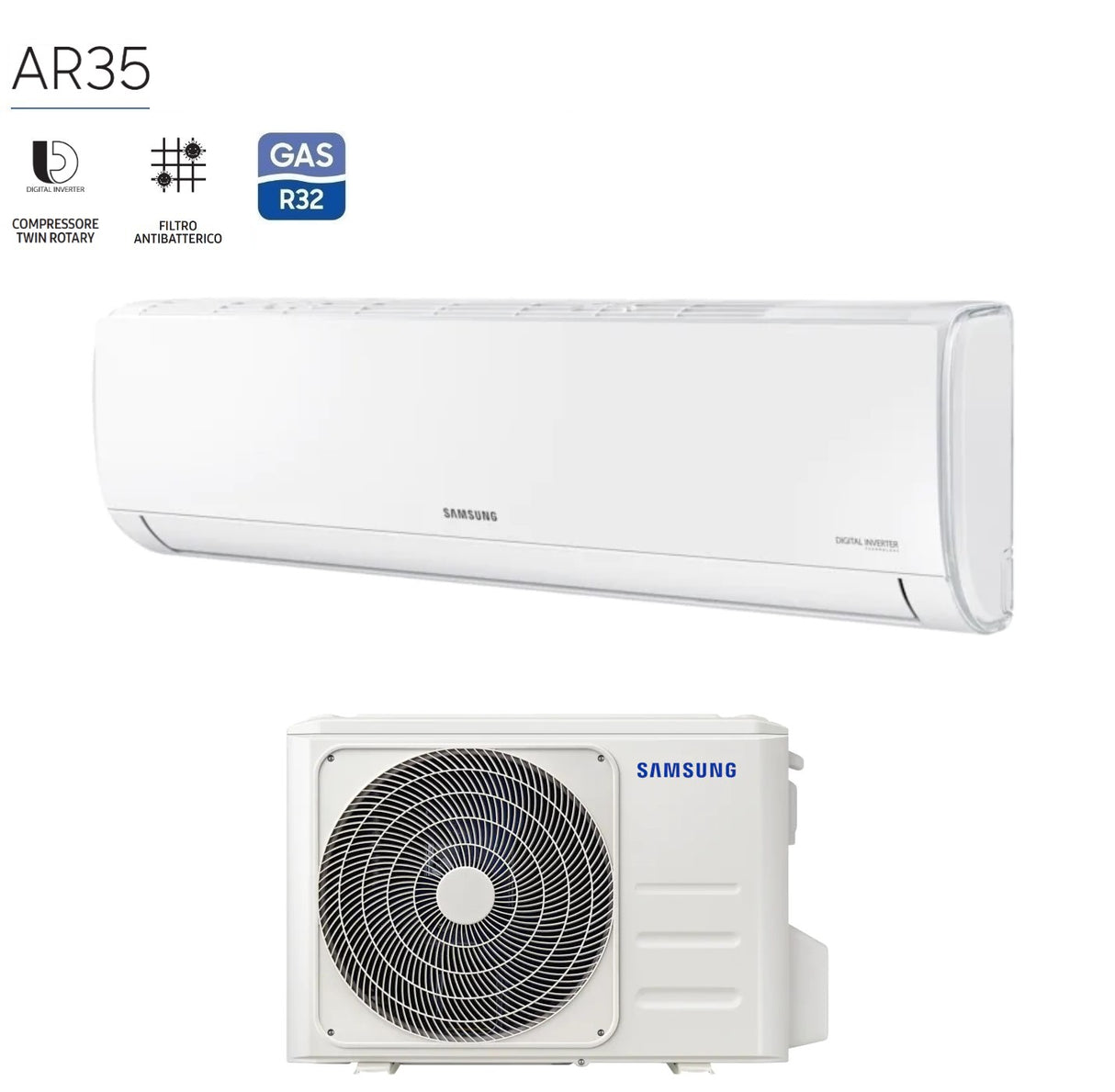 samsung climatizzatore condizionatore inverter samsung serie ar35 maldives 9000 btu ar12txhqasineu ar09txhqasixeu r 32 classe aa