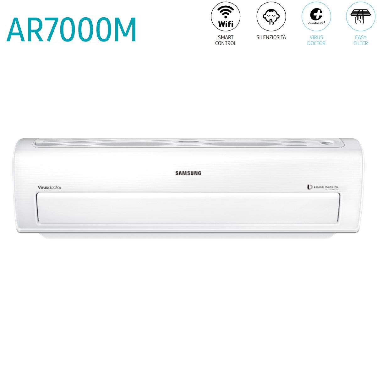 samsung offerta climatizzatore condizionatore samsung dual split inverter serie ar7000m 77 con aj050fcj2eheu r 410 wi fi integrato 70007000