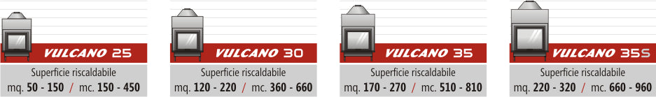 vulcano termocamino a legna new vulcano 25 a scomparsa verticale 2 scambiatori con centralina inclusa