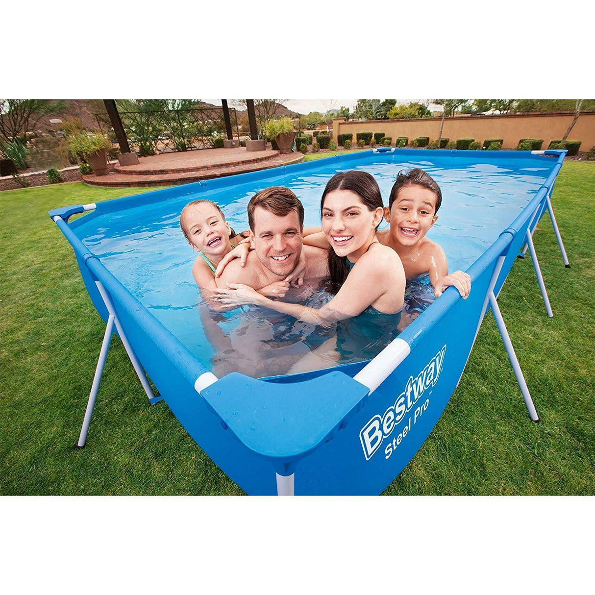 bestway piscina fuori terra bestway 56424 steel pro 400x211x81h pompa filtrante 5 700 litri