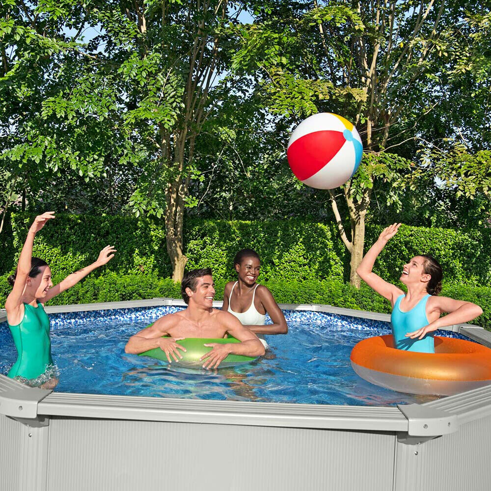 bestway piscina fuori terra bestway 56574 hydrium 360x120h tela basetop di coperturascaletta rampa esternapompa filtrante 10 990 litri
