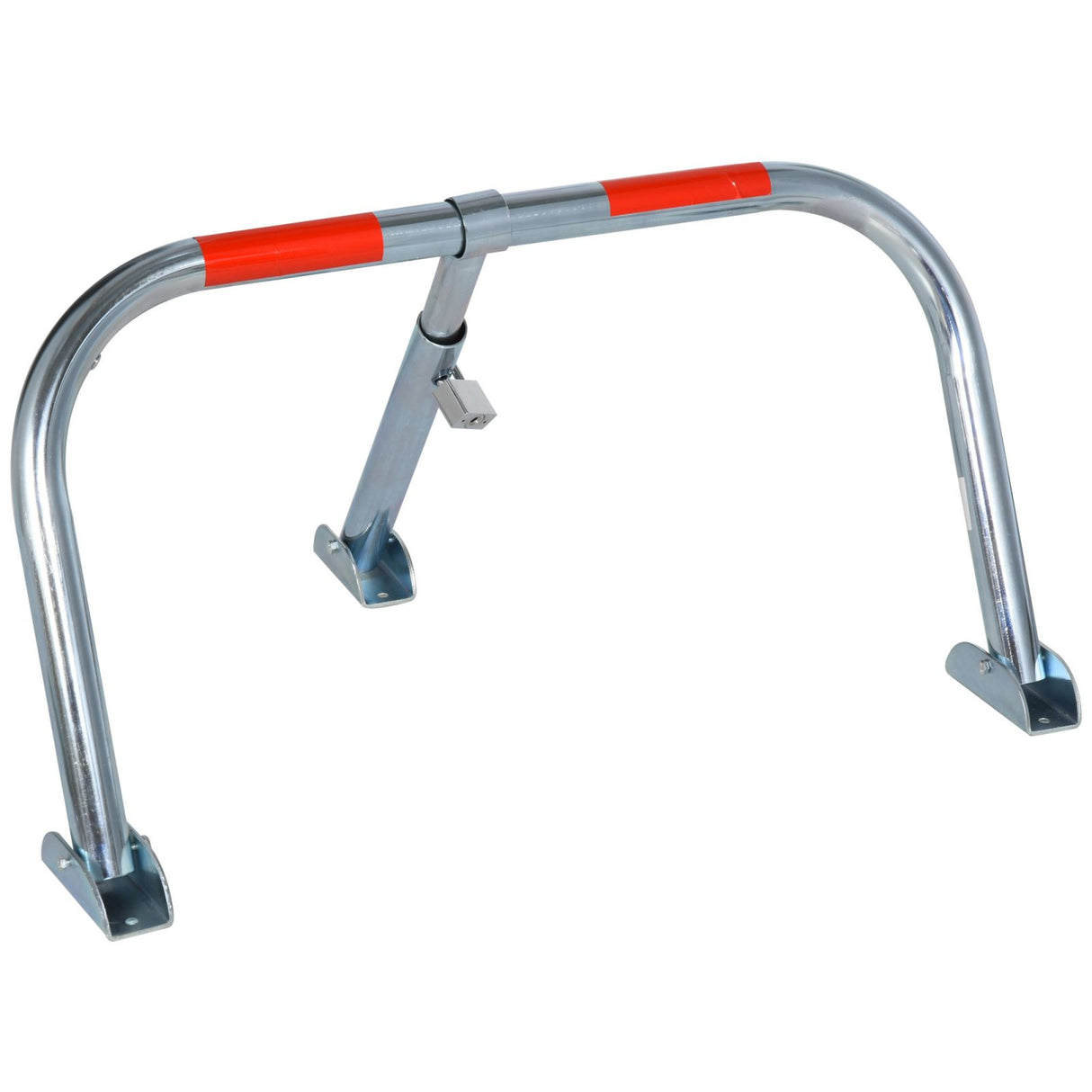 easycomfort easycomfort barriera parcheggio pieghevole e manuale in metallo con catarifrangenti e 2 chiavi ean 8054111841788