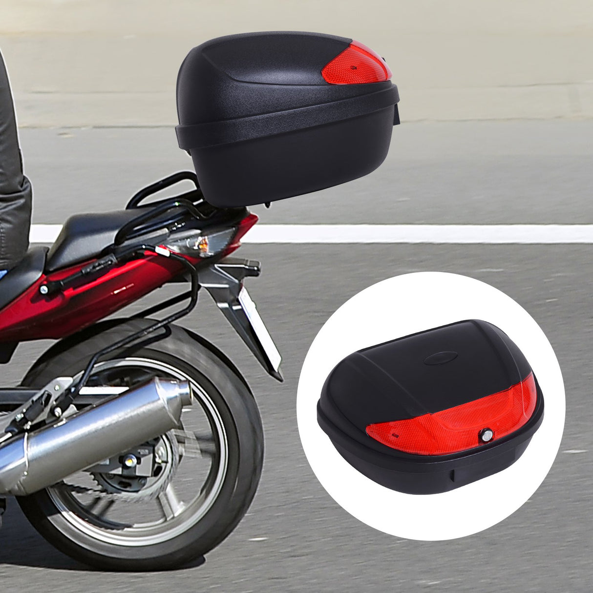 easycomfort easycomfort bauletto universale per scooter e moto nero 52l 59 5 x 43 5 x 31 cm ean 8054111845076