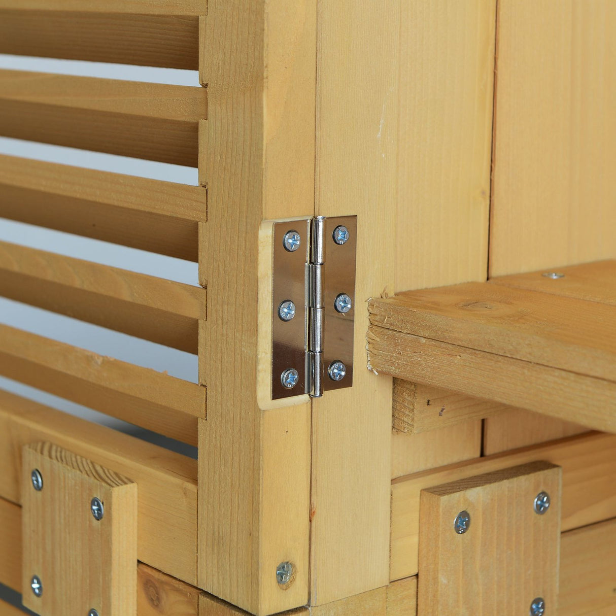 easycomfort easycomfort capanno per attrezzi e utensili da giardino con 4 scompartimenti in legno di abete impermeabile 87x46 5x160cm ean 8055776914152