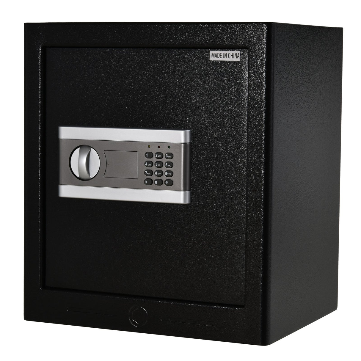 easycomfort easycomfort cassaforte elettronica in acciaio nero con chiave e 2 codici pin 38l x 31p x 42 7acm ean 8054144138466