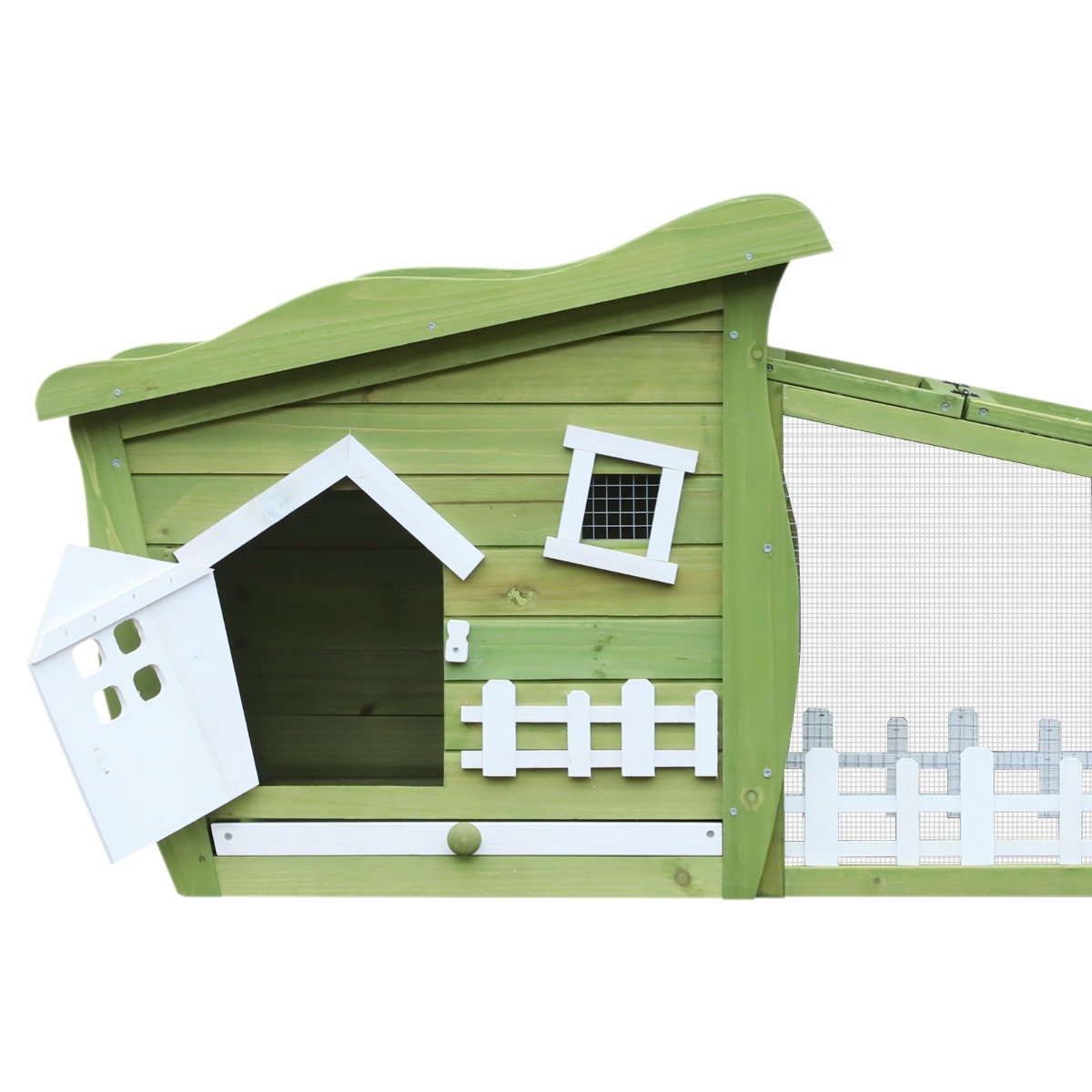 easycomfort easycomfort conigliera gabbia per conigli con corsa vassoio estraibile legno ean 8054144135243