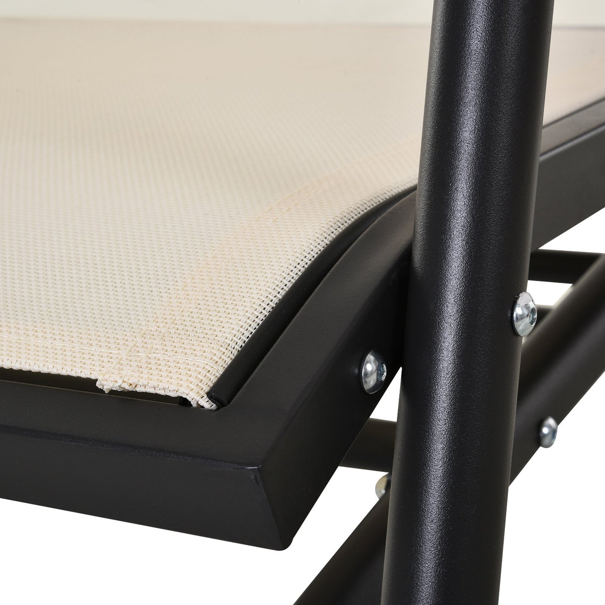 easycomfort easycomfort dondolo da giardino a 2 posti in metallo e tessuto traspirante beige ean 8054111848442