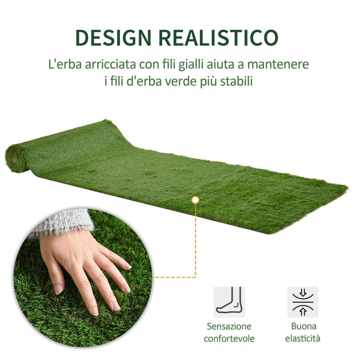 easycomfort easycomfort finto prato 4x1m erba 40mm tappeto erboso sintetico verde anti uv atossico e drenante per giardino e cortile ean 8055776912240