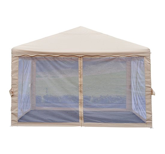 easycomfort easycomfort gazebo da giardino in poliestere beige 3 65x3 65m ean 8055776913612