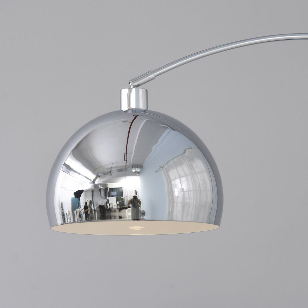 easycomfort easycomfort lampada da terra ad arco con paralume regolabile in acciaio con base rotonda in marmo ean 8055776914190