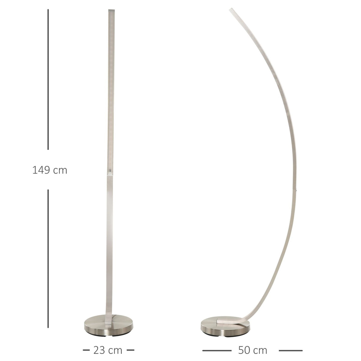 easycomfort easycomfort lampada da terra con design ad arco luci a led per soggiorno o ufficio ean 8054144130262