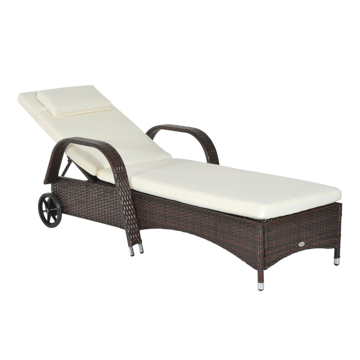 easycomfort easycomfort lettino sdraio prendisole relax in rattan marrone ean 8055776912196