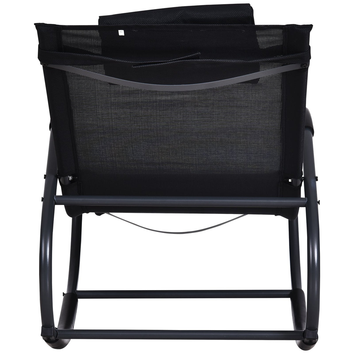 easycomfort easycomfort lettino sedia sdraio a dondolo zero gravity impermeabile con poggiatesta nero 160x61x79 cm ean 8054144130798