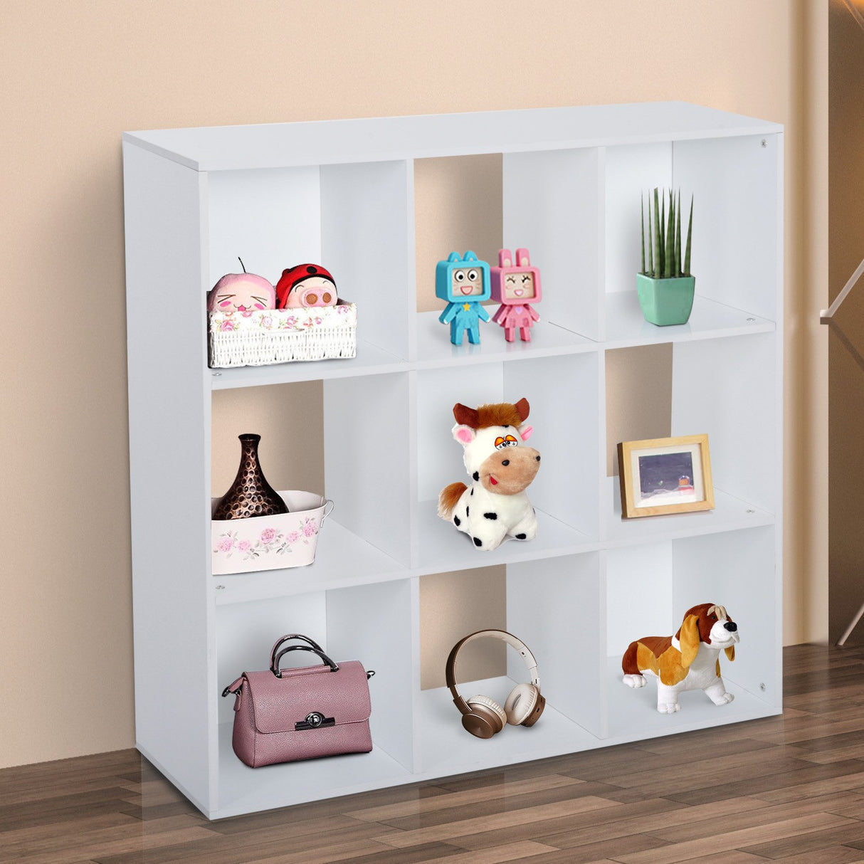 easycomfort easycomfort libreria 9 scomparti cubo bianca 91 5x29 5x91 5cm ean 8054111844895