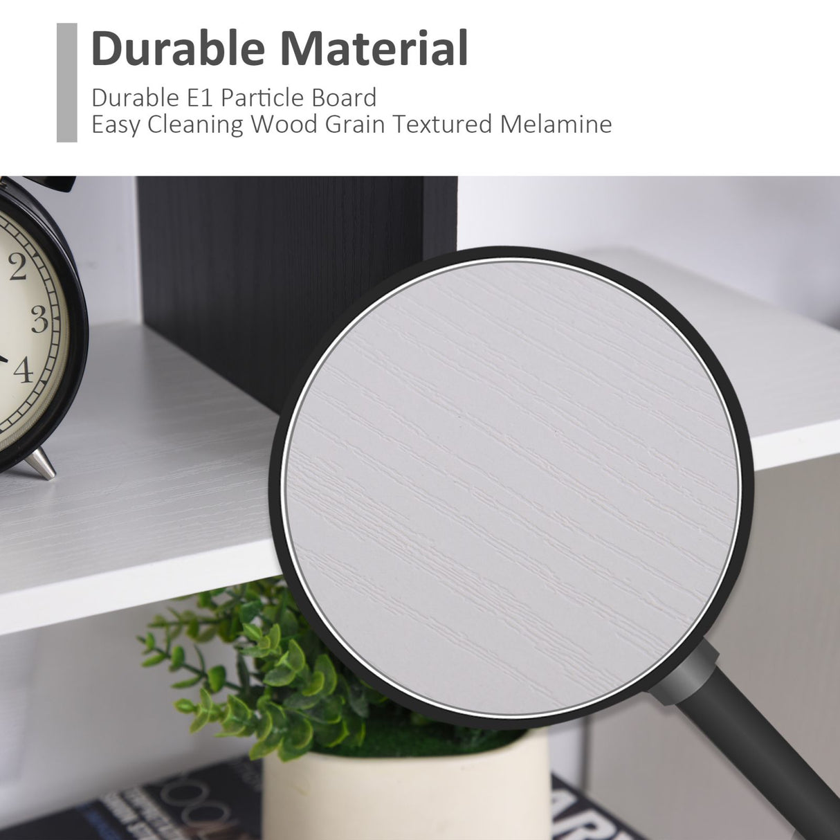 easycomfort easycomfort libreria a muro dal design moderno in legno bianco e nero 95 x 22 x 150cm ean 8054144130972