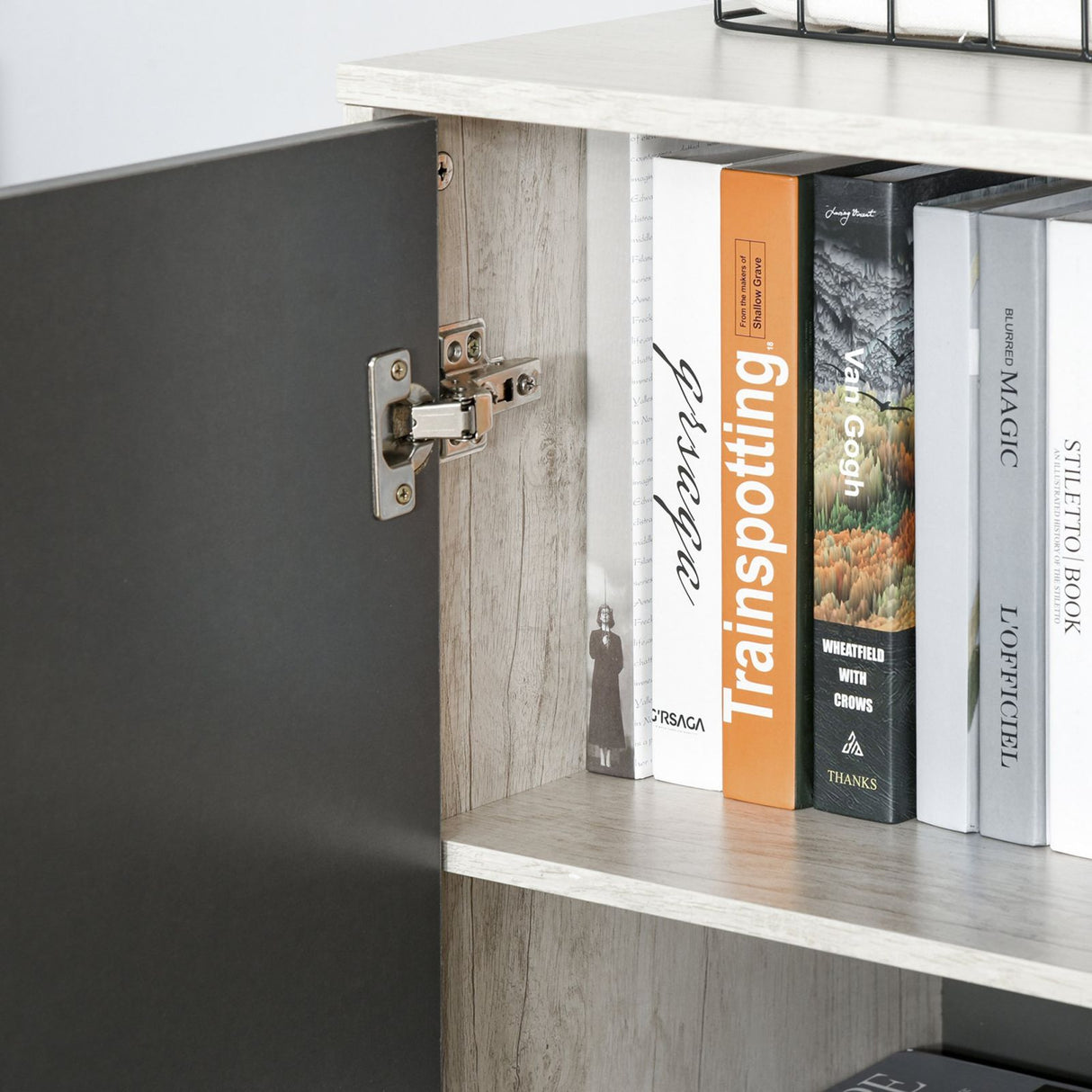 easycomfort easycomfort libreria moderna mobile multiuso in legno 2 ante e vano aperto ean 8055776911717