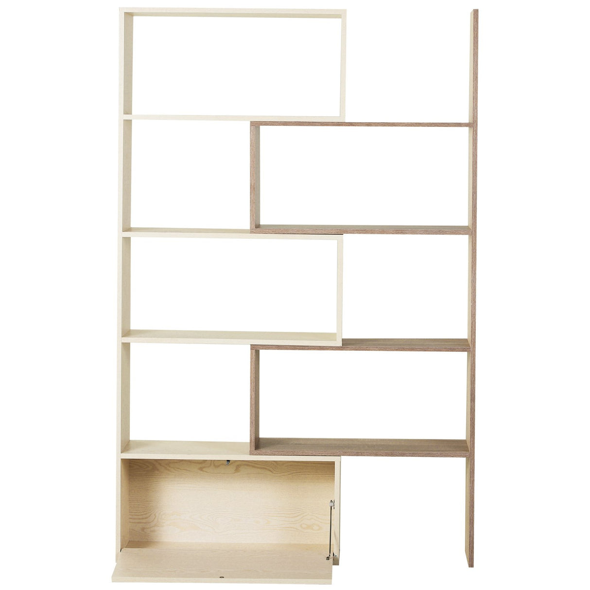 easycomfort easycomfort libreria scaffale a ripiani salvaspazio 2 pezzi in legno 141 x 29 x 176 cm carico max 100kg bianco rovere
