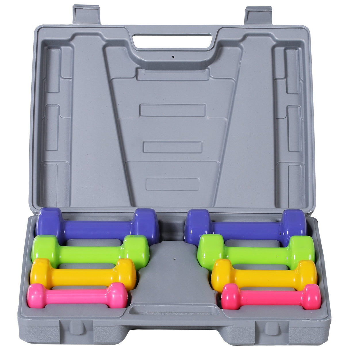 easycomfort easycomfort manubri pesi set manubri palestra da 10kg con valigetta 4 paia di manubri colorati 0 5kg 1kg 1 5kg 2kg ean 8054111840958