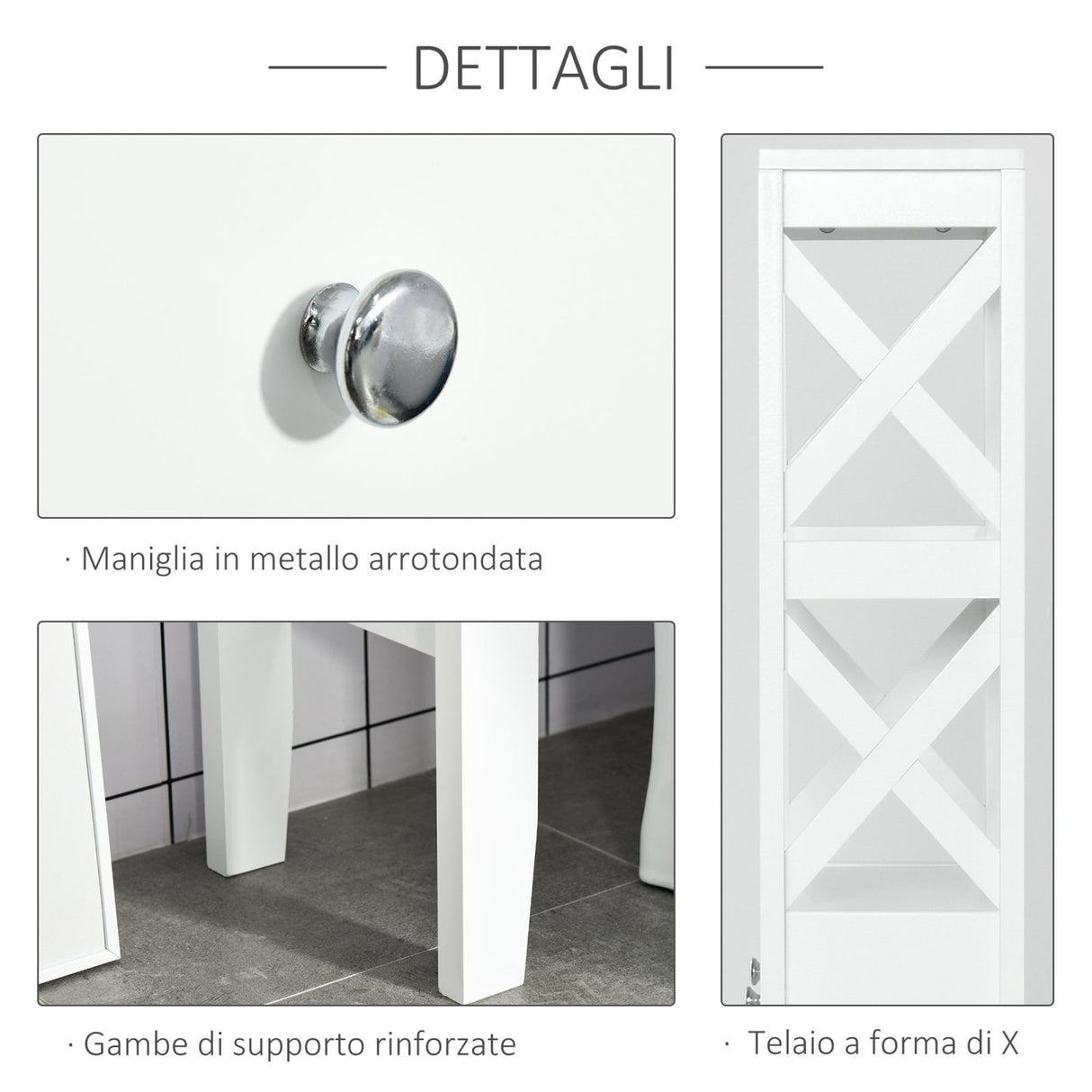 easycomfort easycomfort mobile per wc scaffale bagno salvaspazio 3 mensole e 2 cassetti ean 8054144135045