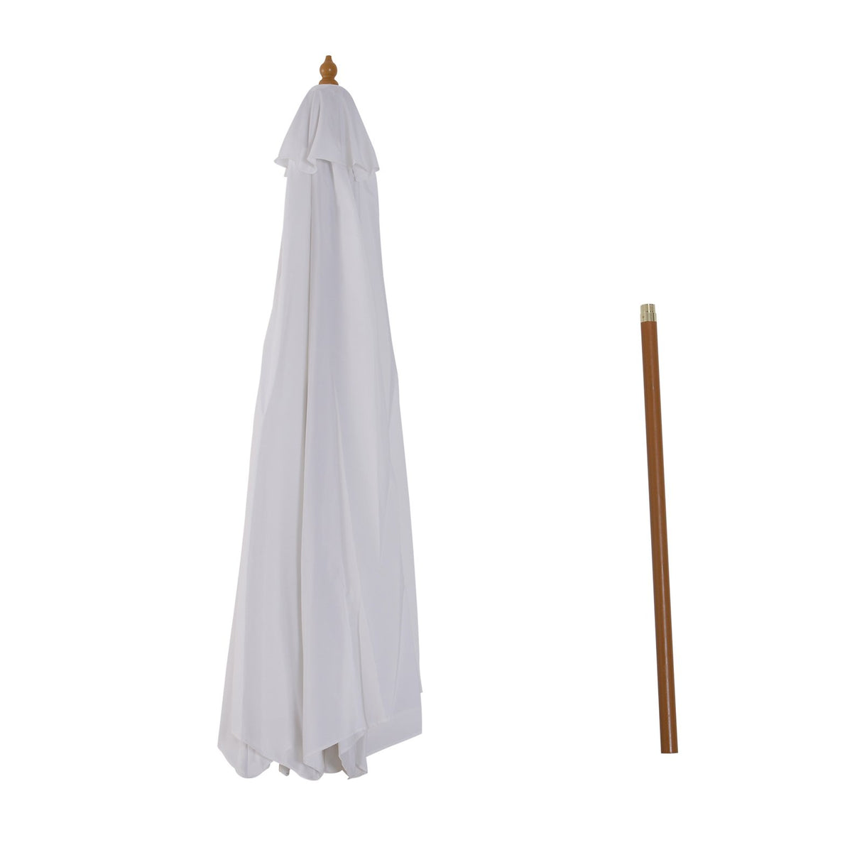 easycomfort easycomfort ombrellone da giardino diametro 3m in legno bianco ean 8054111842808