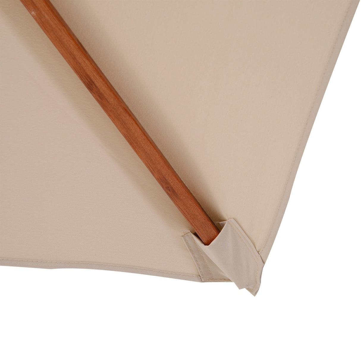 easycomfort easycomfort ombrellone parasole doppio tetto da giardino 3x3m crema bambu ean 8054111847247