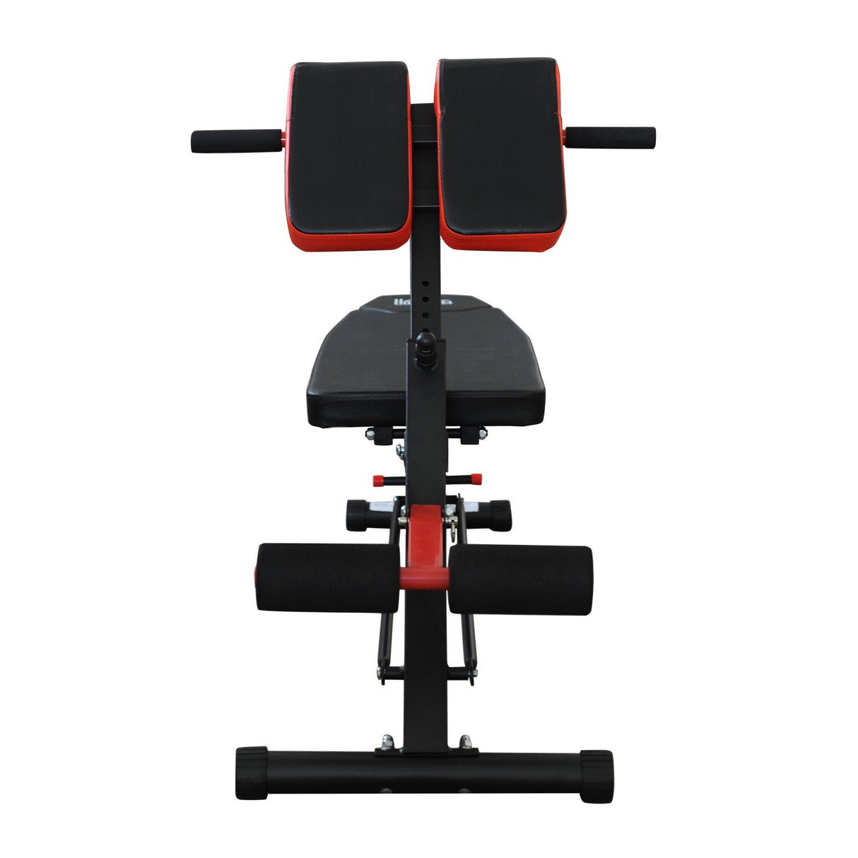 easycomfort easycomfort panca multifunzionale regolabile per allenamento gambe addome e glutei nero e rosso ean 8054144136240