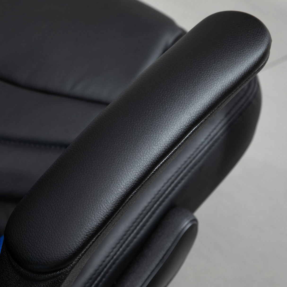 easycomfort easycomfort poltrona gaming o ufficio regolabile in similpelle blu con braccioli pieghevoli ean 8054144133577