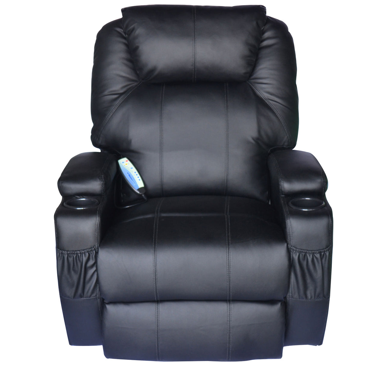 easycomfort easycomfort poltrona reclinabile massaggiante riscaldabile in ecopelle nero ean 8054144137513