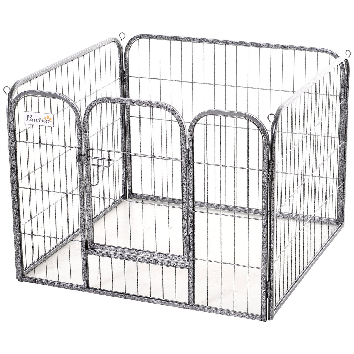 easycomfort easycomfort recinto per cani animali domestici per interni ed esterni in metallo grigio 82cm x 82cm x 60cm ean 8054111841221