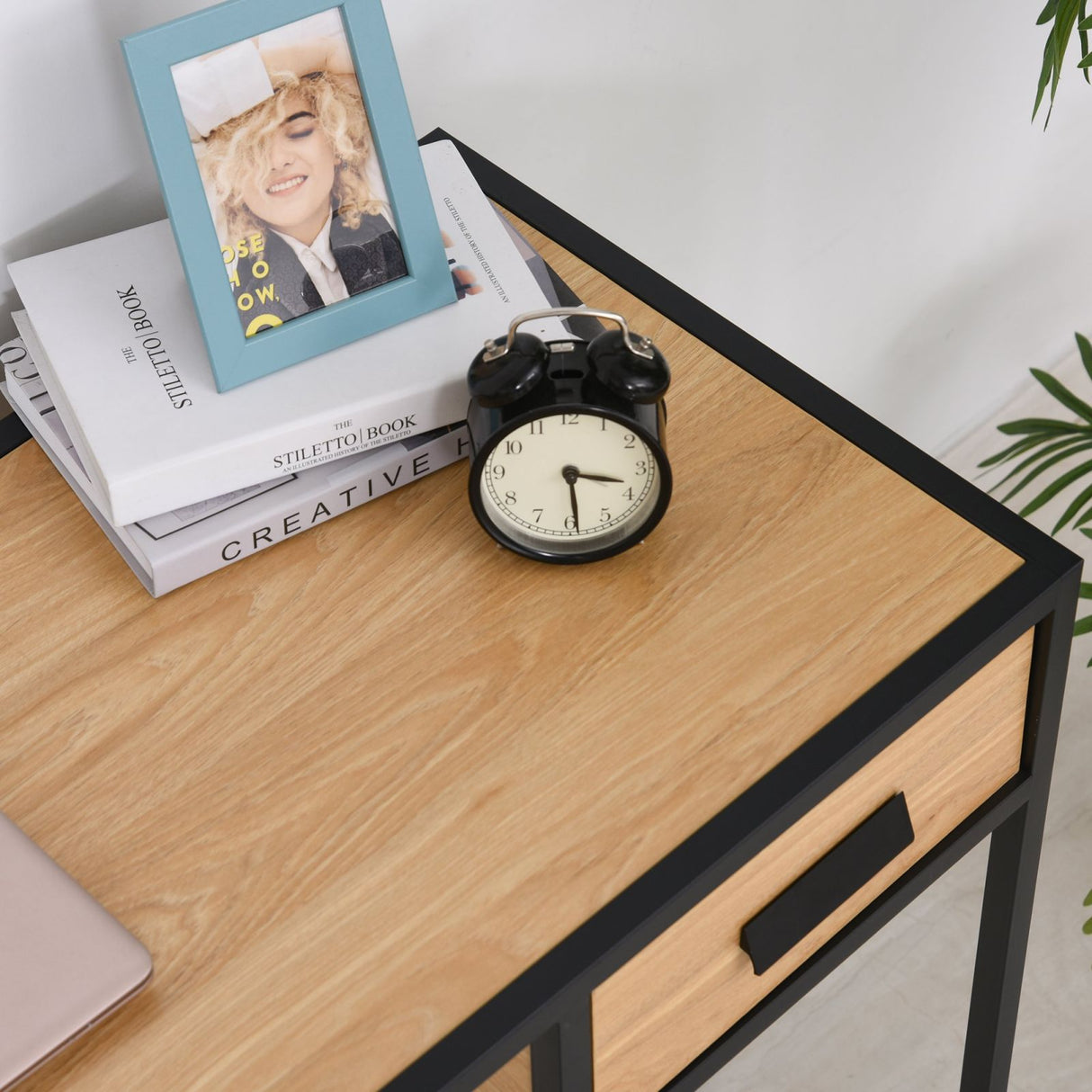 easycomfort easycomfort scrivania salvaspazio dal design industriale con 1 cassetto ean 8054144135878