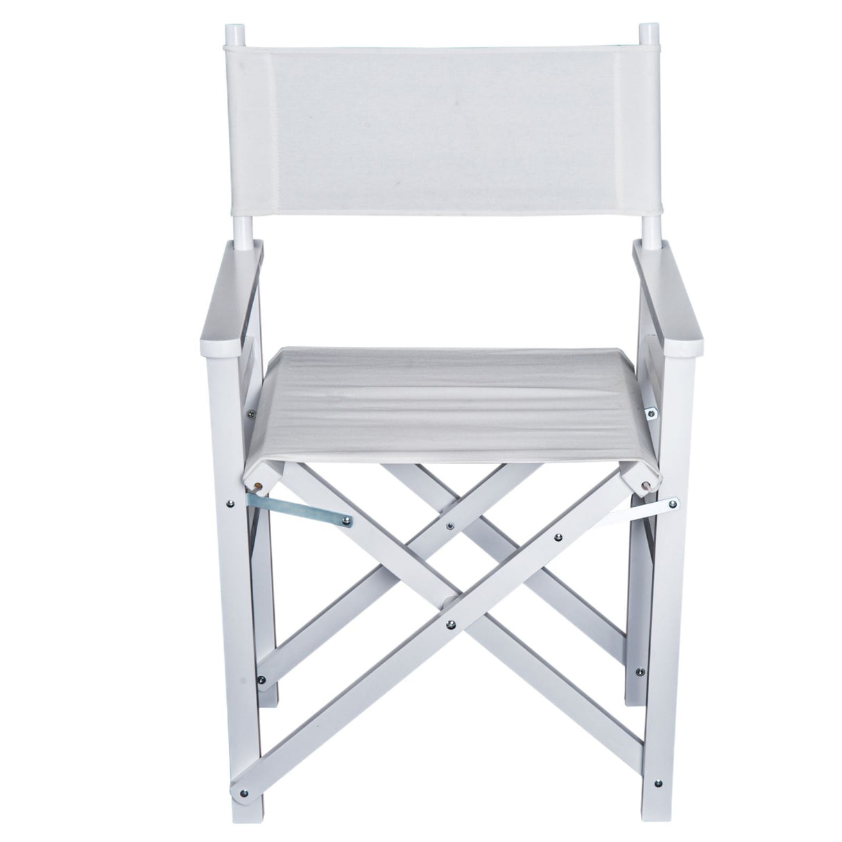 easycomfort easycomfort sedia da regista in legno di faggio e seduta in tessuto bianco ean 8054144136448