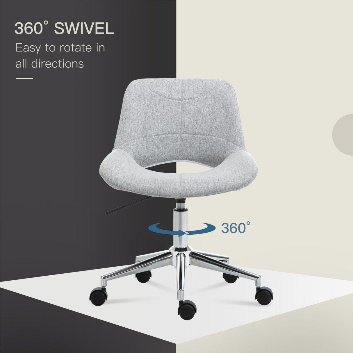 easycomfort easycomfort sedia sgabello girevole da ufficio e casa altezza regolabile 5 ruote ean 8054144133652