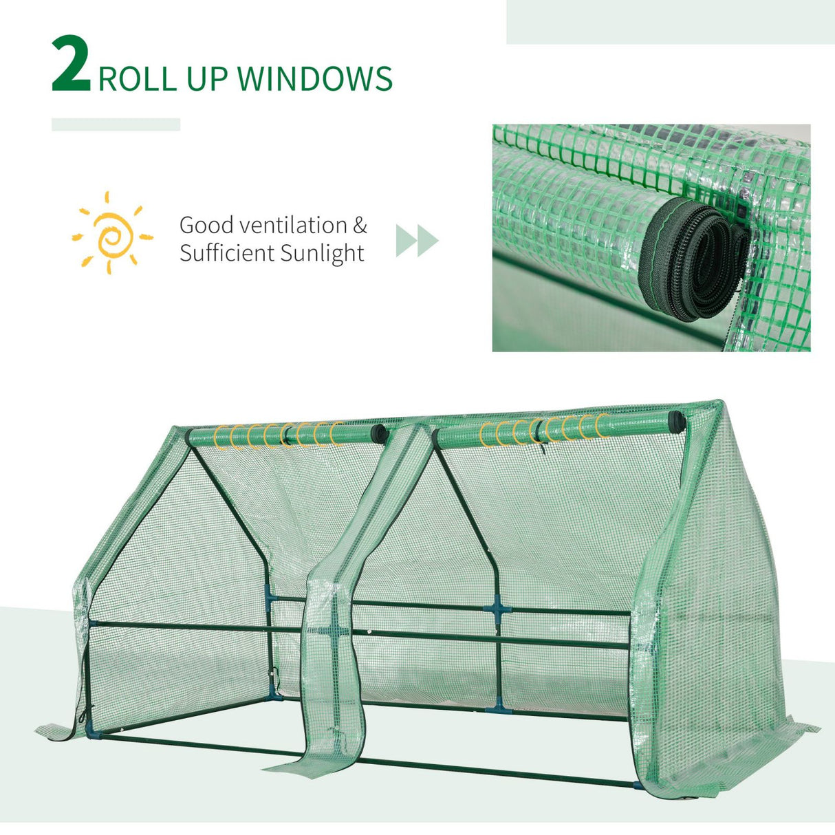 easycomfort easycomfort serra per orto con 2 coperture pe e pvc estate e inverno in acciaio ean 8054111842648